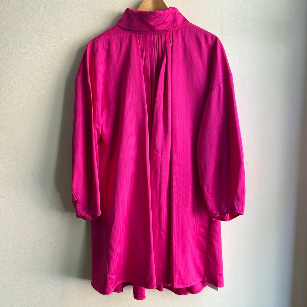 Nackiye Women's Dress Frou-Frou Pleated Trapeze Pink 6 NEW Wedding Guest